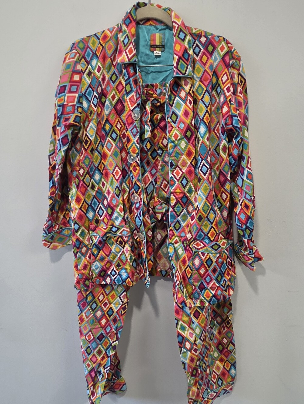 Tepper Jackson Geometrical Print Pajamas Lounger Set XS